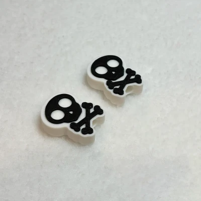 Hạt Họa Tiết Đầu Lâu và Xương Chéo