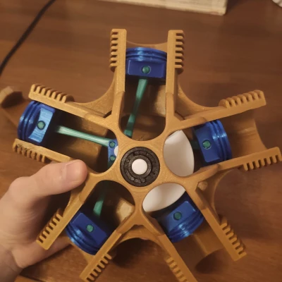 Mô hình động cơ dạng tỏa (Radial Engine Model)