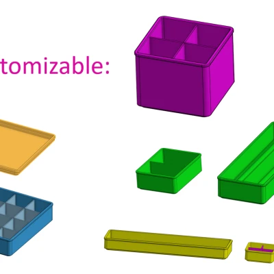 Hộp Tổ Chức, Hộp Lưu Trữ Dạng Khay