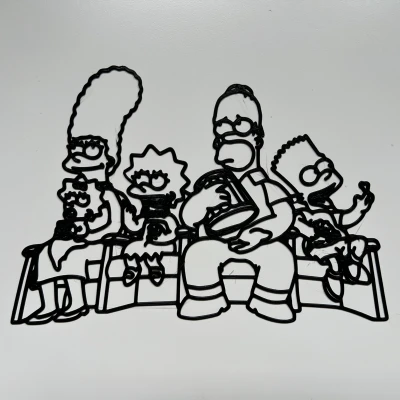 Tranh Treo Tường Gia Đình Simpsons #1