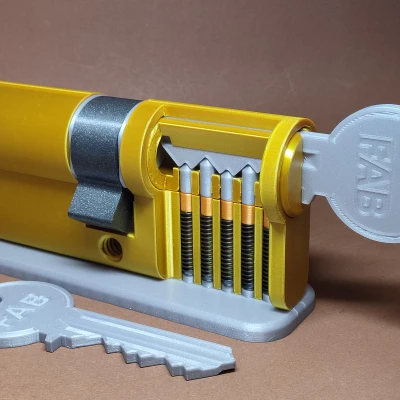 Mô hình Ổ khóa Trụ Tỷ lệ 2.4:1