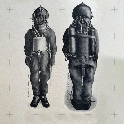 Tượng Thợ Lặn 3D