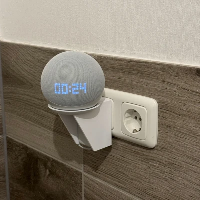 Đế Gắn Echo Dot Gen 5 (Phích Cắm EU - Vặn Ốc & Không Keo)