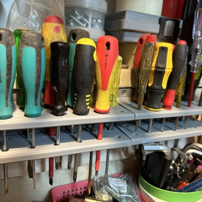 Kẹp tua vít treo tường 2 dãy