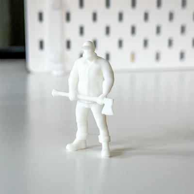 Tượng Người Tiều Phu Thu Nhỏ Cho Mô Hình Diorama Của Bạn