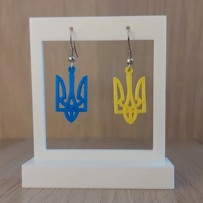 Đinh ba Ukraine - bông tai / móc khóa / mặt dây / huy hiệu