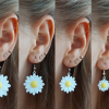 Trang sức hoa: Daisy – Bộ bông tai, vòng tay và dây chuyền - Thumbnail 5