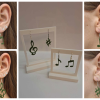 Trang sức âm nhạc: Bộ bông tai ký hiệu nốt nhạc - Thumbnail 2