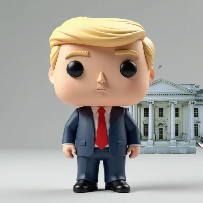 Nhân vật 3D President Donald Trump trở lại Nhà Trắng để in 3D