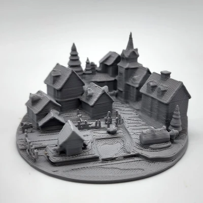 Làng Mô Hình (Miniature) - Không Cần Supports