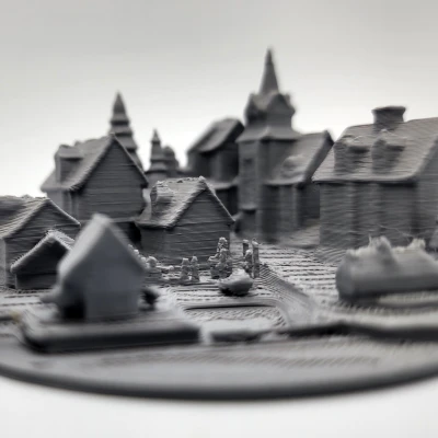 Làng Mô Hình (Miniature) - Không Cần Supports