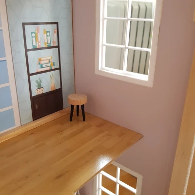 Cửa sổ và cửa ra ban công cho nhà búp bê Lidl Playtive Dollhouse XXL