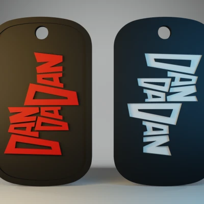 Móc khóa Dandadan (Dogtag logo) | Dandadan keychain