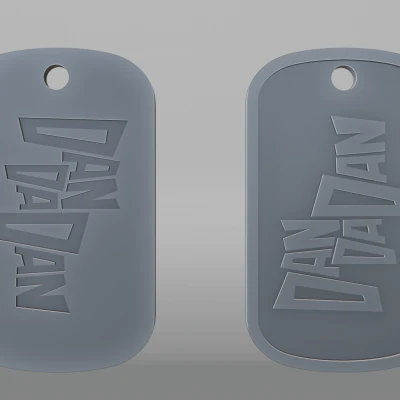 Móc khóa Dandadan (Dogtag logo) | Dandadan keychain