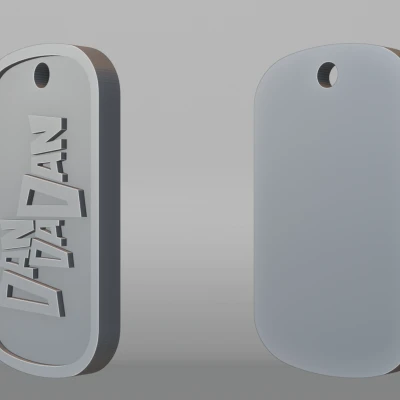 Móc khóa Dandadan (Dogtag logo) | Dandadan keychain