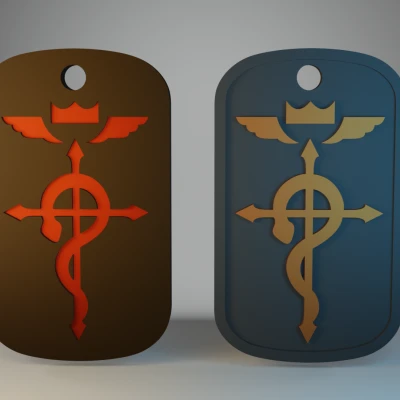 Thẻ bài Flamel (Fullmetal Alchemist) - Dogtag