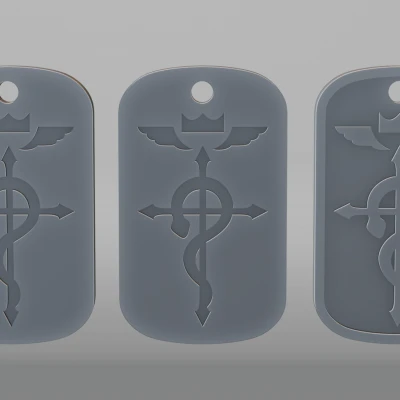 Thẻ bài Flamel (Fullmetal Alchemist) - Dogtag