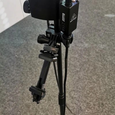 Adapter kẹp chân mic 15mm gắn điện thoại/tablet & GoPro (Microphone Mic Stand Holder)