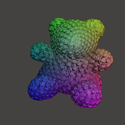 Gấu hoa hồng (Rose Bear) thiết kế tham số