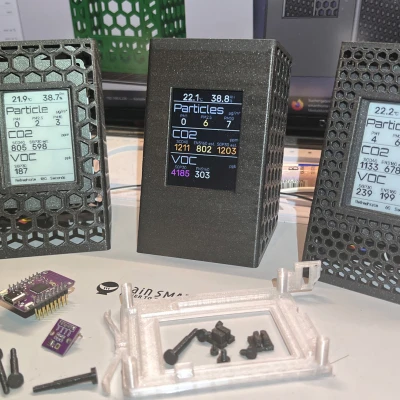 Bản remix hoàn chỉnh Sensorbox: E-Paper, LCD, đo nhiệt tốt hơn, dễ lắp, không ốc mặt trước