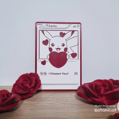 Thiệp Valentine Pikachu tuỳ chỉnh – “I Choose You!”