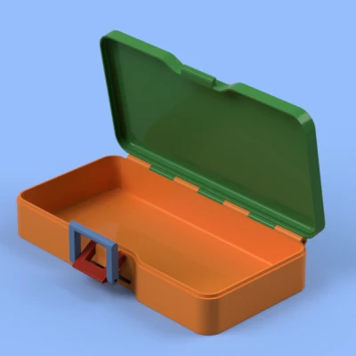 Hộp nắp bản lề & kẹp khóa | FUSION 360 file