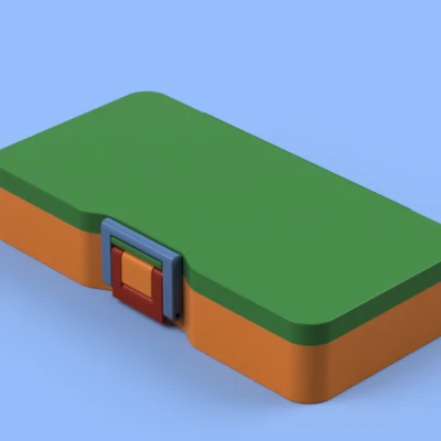 Hộp nắp bản lề & kẹp khóa | FUSION 360 file