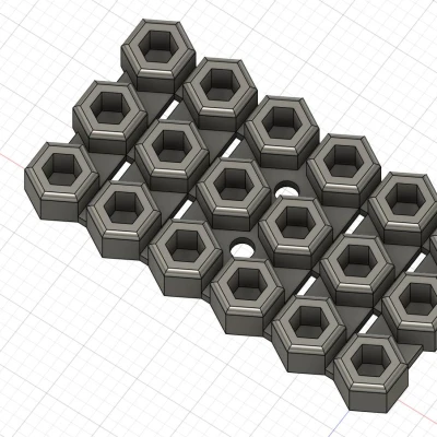 Khay giữ đầu bits lục giác (1/4" hex) cho Toolgrid