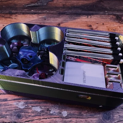 Hộp BetaFPV Air65 kèm sạc và pin 300mAh