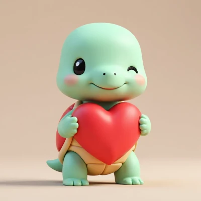 Rùa Tình Yêu – Chú Rùa Có TRÁI TIM BỰ Valentine