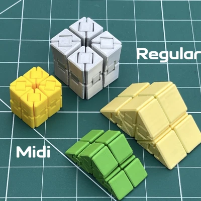 Print In Place Ultimate Fidget Cube (Cube giảm stress in liền khối)