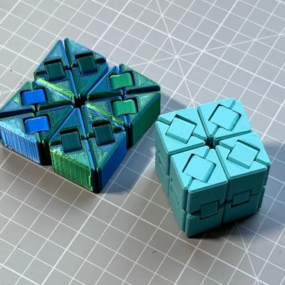 Print In Place Ultimate Fidget Cube (Cube giảm stress in liền khối)