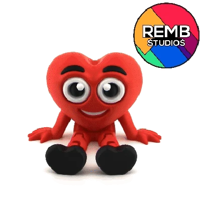 Flexi Hearth | Trái tim linh hoạt (Articulated) in không cần support