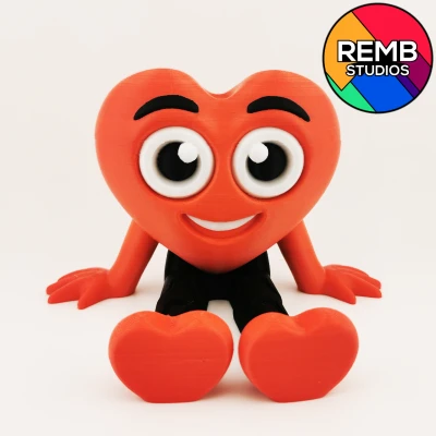 Flexi Hearth | Trái tim linh hoạt (Articulated) in không cần support