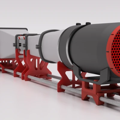 Chân đỡ ống EMT cho Modular STEM Wind Tunnel (lấy ý tưởng từ RepRack)