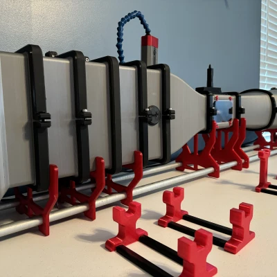 Chân đỡ ống EMT cho Modular STEM Wind Tunnel (lấy ý tưởng từ RepRack)