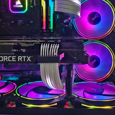 Chống xệ GPU Lian Li O11 Dynamic cho cấu hình quạt đáy