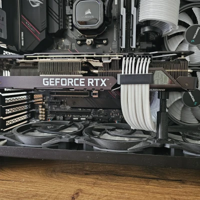 Chống xệ GPU Lian Li O11 Dynamic cho cấu hình quạt đáy