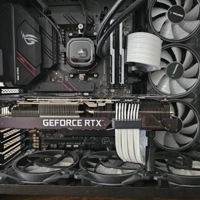 Chống xệ GPU Lian Li O11 Dynamic cho cấu hình quạt đáy