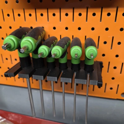 Kệ giữ Pittsburgh T-Handle TORX Offset Hex Key Set cho DDD Wall Control