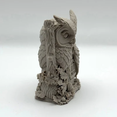 Ngôi Nhà Tiên Cú Gỗ (Wood Owl Fairy House)