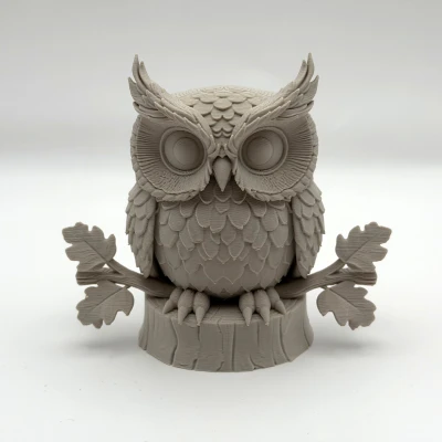 Cú mèo trên cành (Owl on Branch)