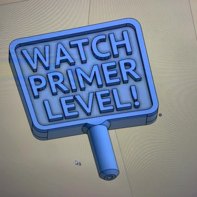 Cờ cảnh báo mức cho ống cấp primer (primer feeder tube)