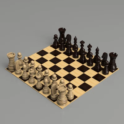 Bộ Cờ Vua Chỉnh Sửa – File Fusion 360 + STL Cho In 3D