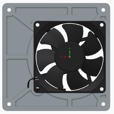 Adapter lệch tâm quạt 80mm sang 120mm (80mm Fan Offset Adapter)