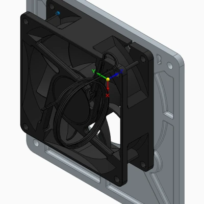 Adapter lệch tâm quạt 80mm sang 120mm (80mm Fan Offset Adapter)
