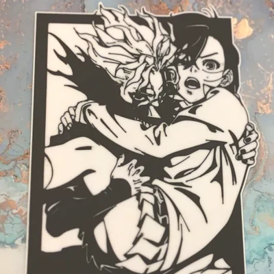 DanDaDan - Momo và Ken Wallart 2D