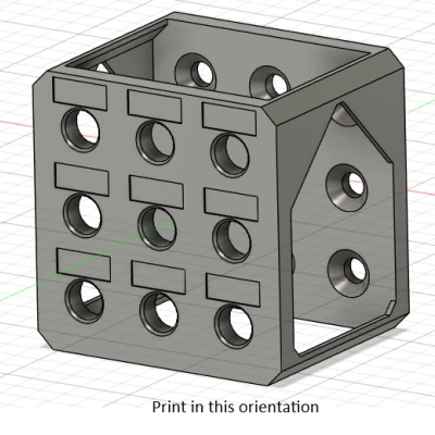Insert hộp nozzle Qidi Q2: khay chứa 9 nozzle, không cần supports