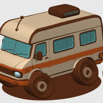 Crash Camper – Xe Camper Mini Phong Cách Crash Derby