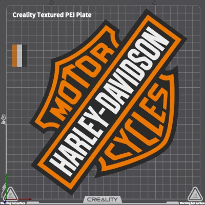 Poster logo Harley Davidson - 2 bản: Multi và không Multicolor